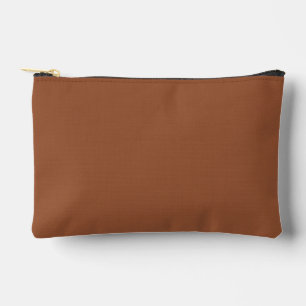 Pochette À Accessoires Terracotta Burnt Orange couleur solide