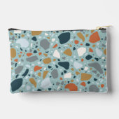 Pochette À Accessoires Terrazzo En Bleu (Verso)