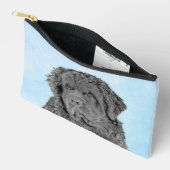 Pochette À Accessoires Terre-Neuve Peinture Black Cute Original Chien Art (Ouvrir)