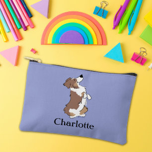Pochette À Accessoires Texte personnalisé Bon Chien Aussie Fun Zipper