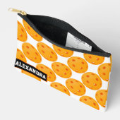 Pochette À Accessoires Texte personnalisé Pickleball Gold Medal Dinker (Ouvrir)