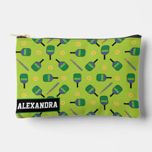 Pochette À Accessoires 🏐 texte personnalisé Pickleball Paddle Love Pouch