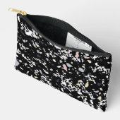 Pochette À Accessoires Texture de marbre noir (Ouvrir)