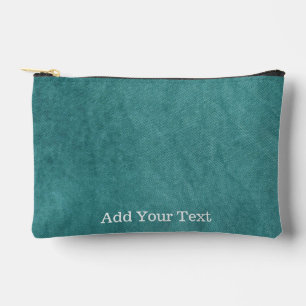 Pochette À Accessoires Texture numérique turquoise en bleu par Shirley Ta