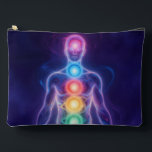 Pochette À Accessoires The 7 Chakras<br><div class="desc">The 7 chakras are energy centers aligned along the spine that influence different areas of life — from safety and creativity to confidence, love, communication, intuition, and spirituality. When balanced, they support harmony, inner strength, and overall well-being.</div>