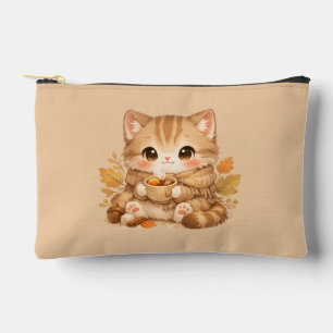 Pochette À Accessoires Thé d'automne Kitty – Mignon Automne