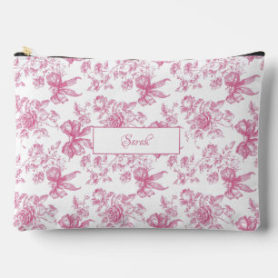 Pochette À Accessoires Thé de Fleur Sauvage Rose Mariage