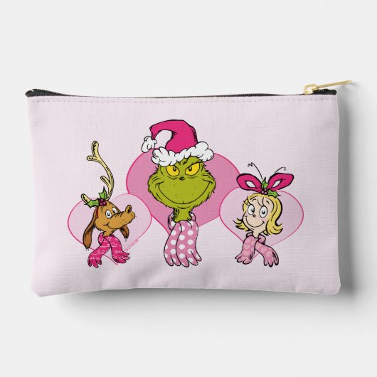 Pochette À Accessoires The Grinch Crew in Pink Valentine's Portrait (Verso)