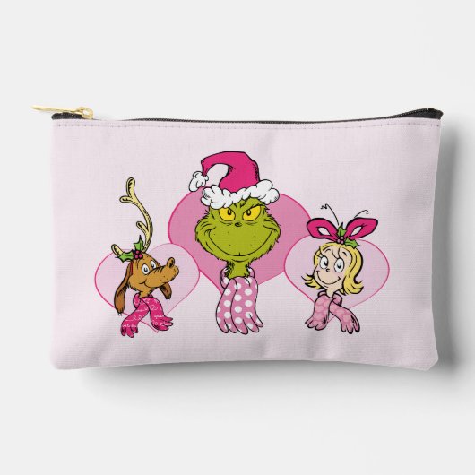 Pochette À Accessoires The Grinch Crew in Pink Valentine's Portrait (Recto)