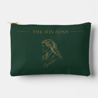 Pochette À Accessoires The Hintons Beth Gold sur fond vert forêt