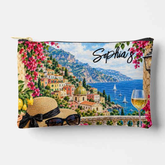 Pochette À Accessoires Thème Italien Mignon (Recto)
