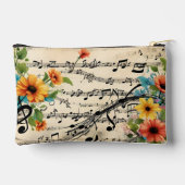 Pochette À Accessoires Thème musical floral (Verso)