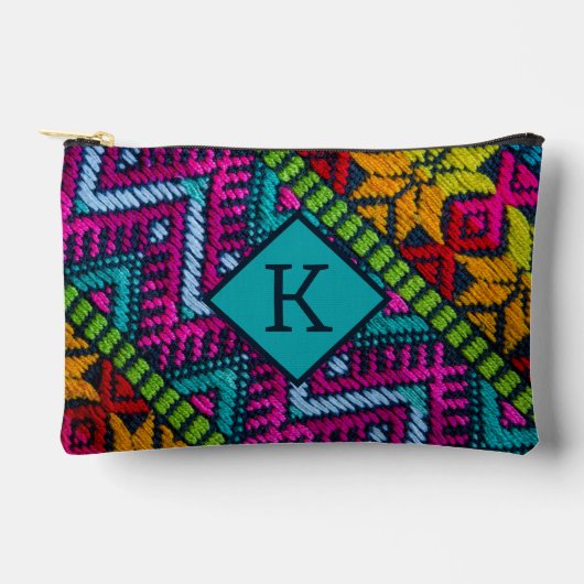 Pochette À Accessoires Threads tissés ethniques (Recto)