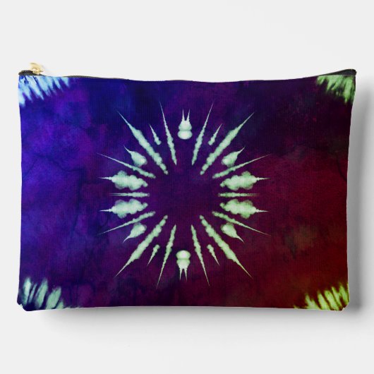 Pochette À Accessoires Tiedye Violet Grande (Recto)