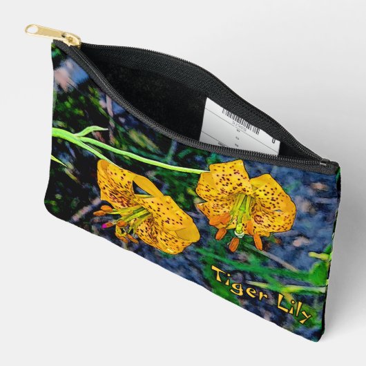 Pochette À Accessoires Tiger Lily (Ouvrir)