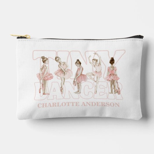 Pochette À Accessoires Tiny Dancer Ballerina Pink Girls Birthday (Recto)