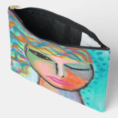 Pochette À Accessoires Tizzy Original Art Abstrait (Ouvrir)