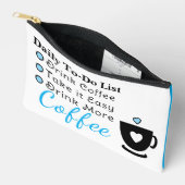 Pochette À Accessoires To-do list coffee lovers white blue (Ouvrir)