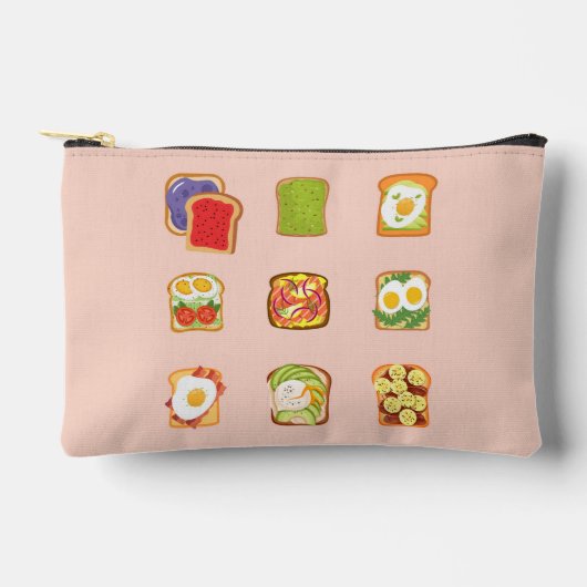 Pochette À Accessoires Toast de brunch (Recto)