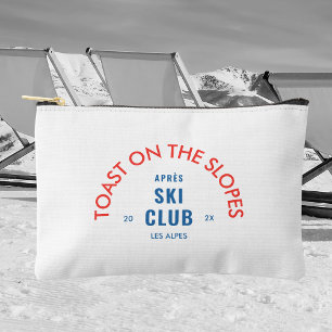 Pochette À Accessoires Toast On The Slopes Après Ski Club Rouge & Bleu