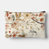 Pochette À Accessoires Toile de Monogramme Floral Rustique (Recto)
