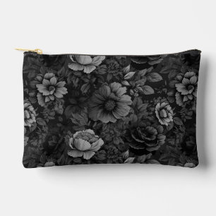 Pochette À Accessoires Tonalités apaisées de floral gris