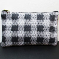 Tons Noir Et Gris Plaid Crochet Artistique Impress