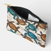 Pochette À Accessoires Tortue de mer (Ouvrir)