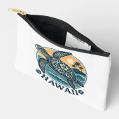 Pochette À Accessoires Tortue d'Hawaii (Ouvrir)