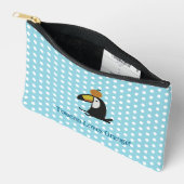 Pochette À Accessoires Toucan Loves Orange (Ouvrir)