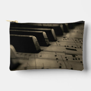 Pochette À Accessoires Touches de piano de musique ancienne