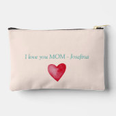 Pochette À Accessoires Toujours ma mère - maman éléphante & bébé rose (Verso)