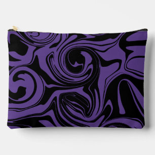 Pochette À Accessoires Tourbillon en marbre rouge et noir