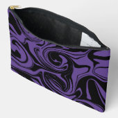 Pochette À Accessoires Tourbillon en marbre rouge et noir (Ouvrir)