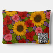 Pochette À Accessoires Tournesol et Rose (Recto)