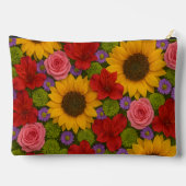Pochette À Accessoires Tournesol et Rose (Verso)