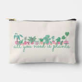 Pochette À Accessoires Tout ce dont vous avez besoin est Plante rose et v (Recto)