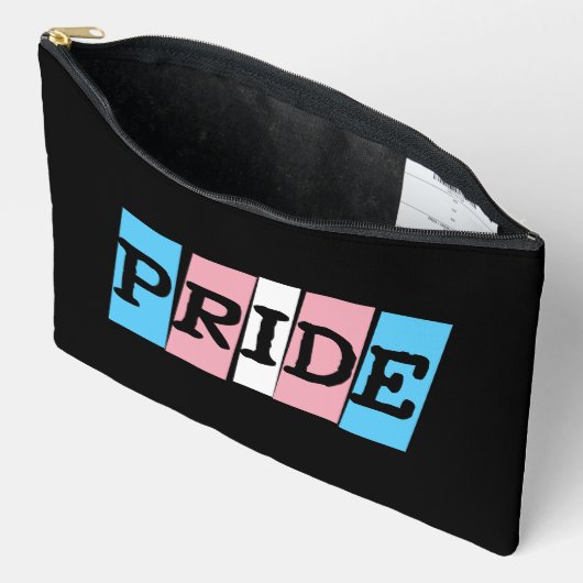 Pochette À Accessoires Transgender Pride text (Ouvrir)