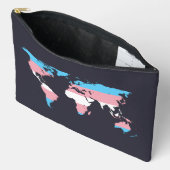 Pochette À Accessoires Transgender pride world map  (Ouvrir)