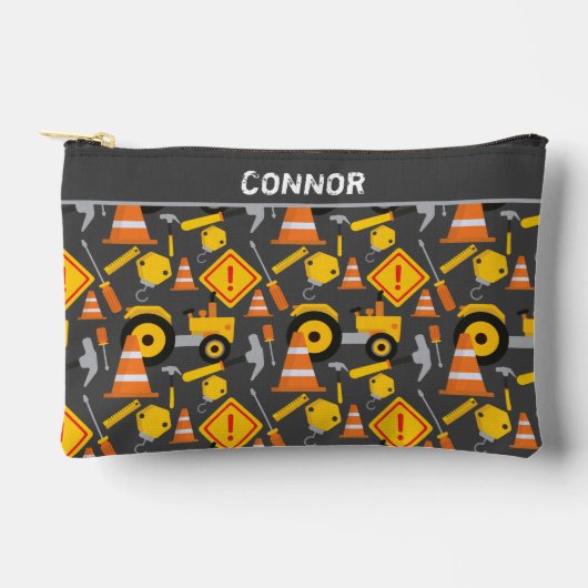 Pochette À Accessoires Travaux routiers de camions de construction (Recto)