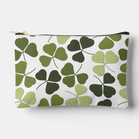 Pochette À Accessoires Trèfle vert dans une variété de nuances (Recto)