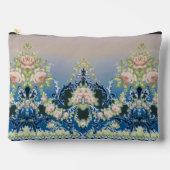 Pochette À Accessoires Trellis Midnight Blue Rose White Bouquets Roses (Recto)