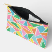 Pochette À Accessoires Triangles colorés (Ouvrir)