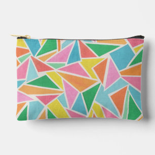 Pochette À Accessoires Triangles colorés