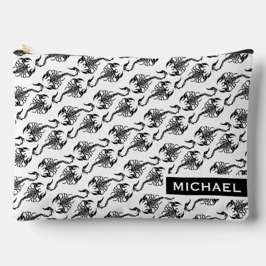 Pochette À Accessoires Tribal Scorpion Pattern Modern Personalised (Recto)