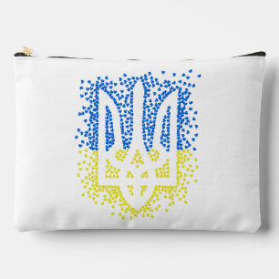 Pochette À Accessoires Trident de l'emblème ukrainien tryzub dispersant l