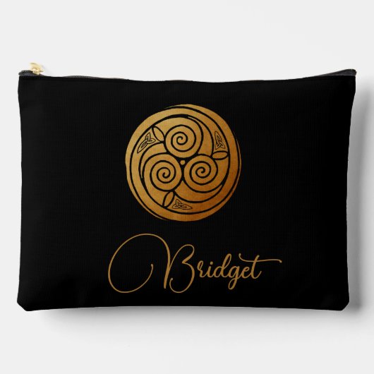 Pochette À Accessoires Triple Celtic Knot Swirl Mandala Personnalisé (Recto)