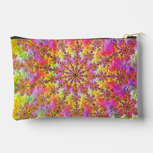Pochette À Accessoires Trippy Super Funky Fractal Burst (Verso)