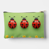Pochette À Accessoires Trois coccinelles colorées (Verso)