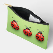 Pochette À Accessoires Trois coccinelles colorées (Ouvrir)